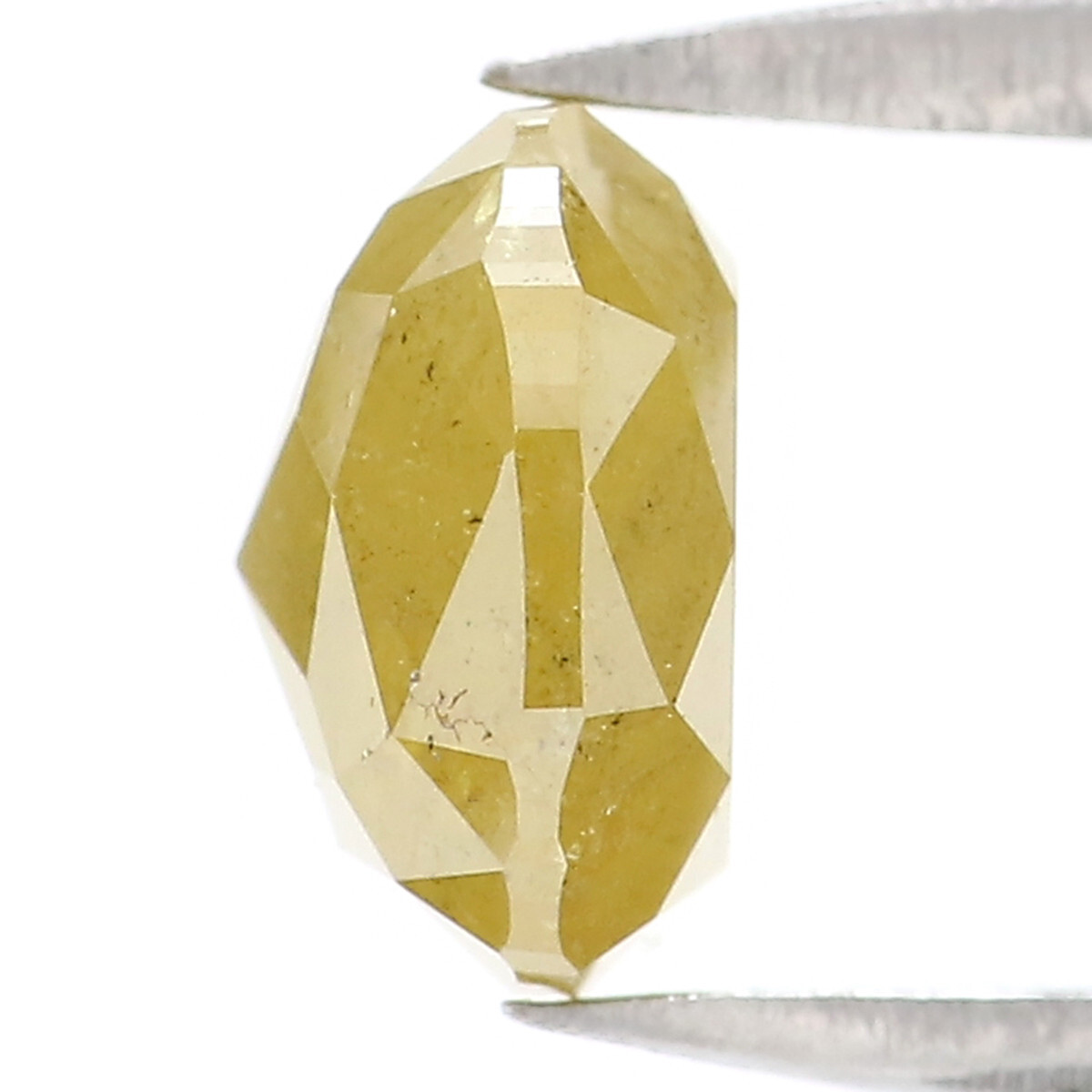 1.37 CT Natural Loose Cushion Shape Diamond 6.40 MM Yellow Color Diamond KQ2259