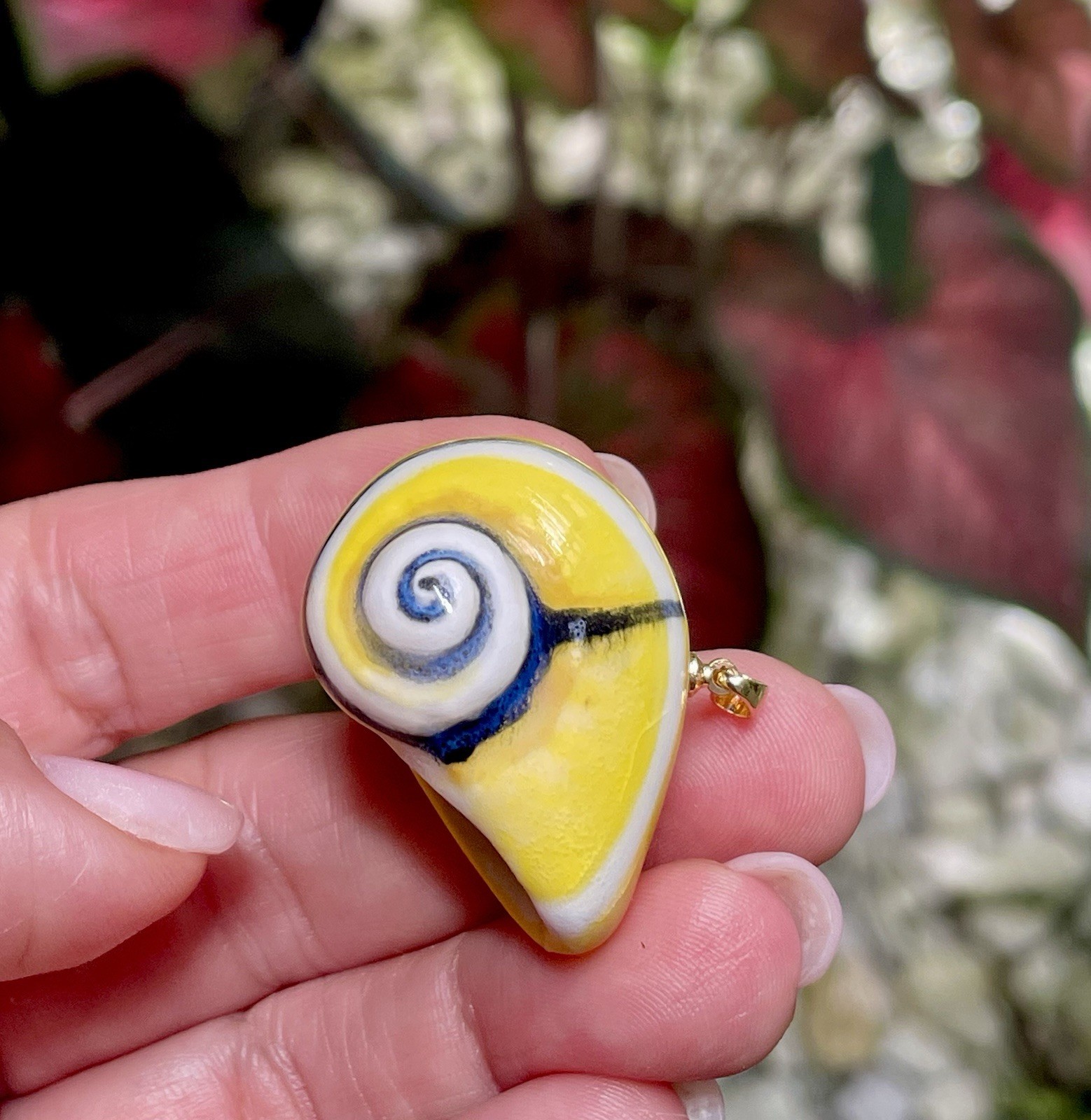 Handmade Ceramic Pendant Jewelry. Unique piece. White heart