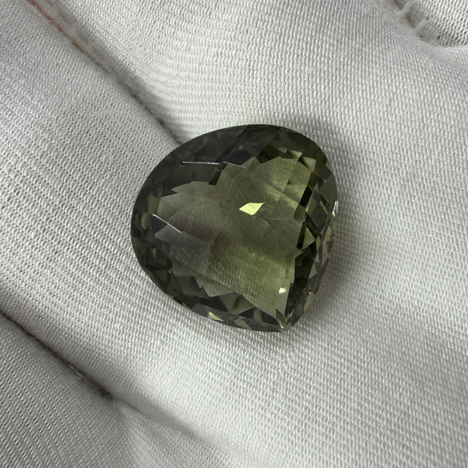Green Amethyst Natural Gemstone, Heart Shape Certified Loose Gemstone