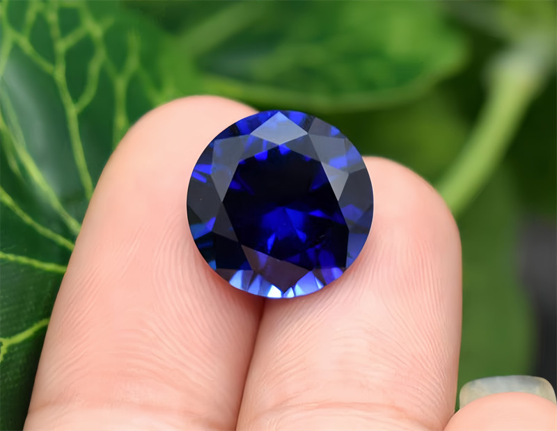 TOP QUALITY ROUND CUT ROYAL BLUE SAPPHIRE LAB CREATED AAAA+ Loose Gemstone 1pcs