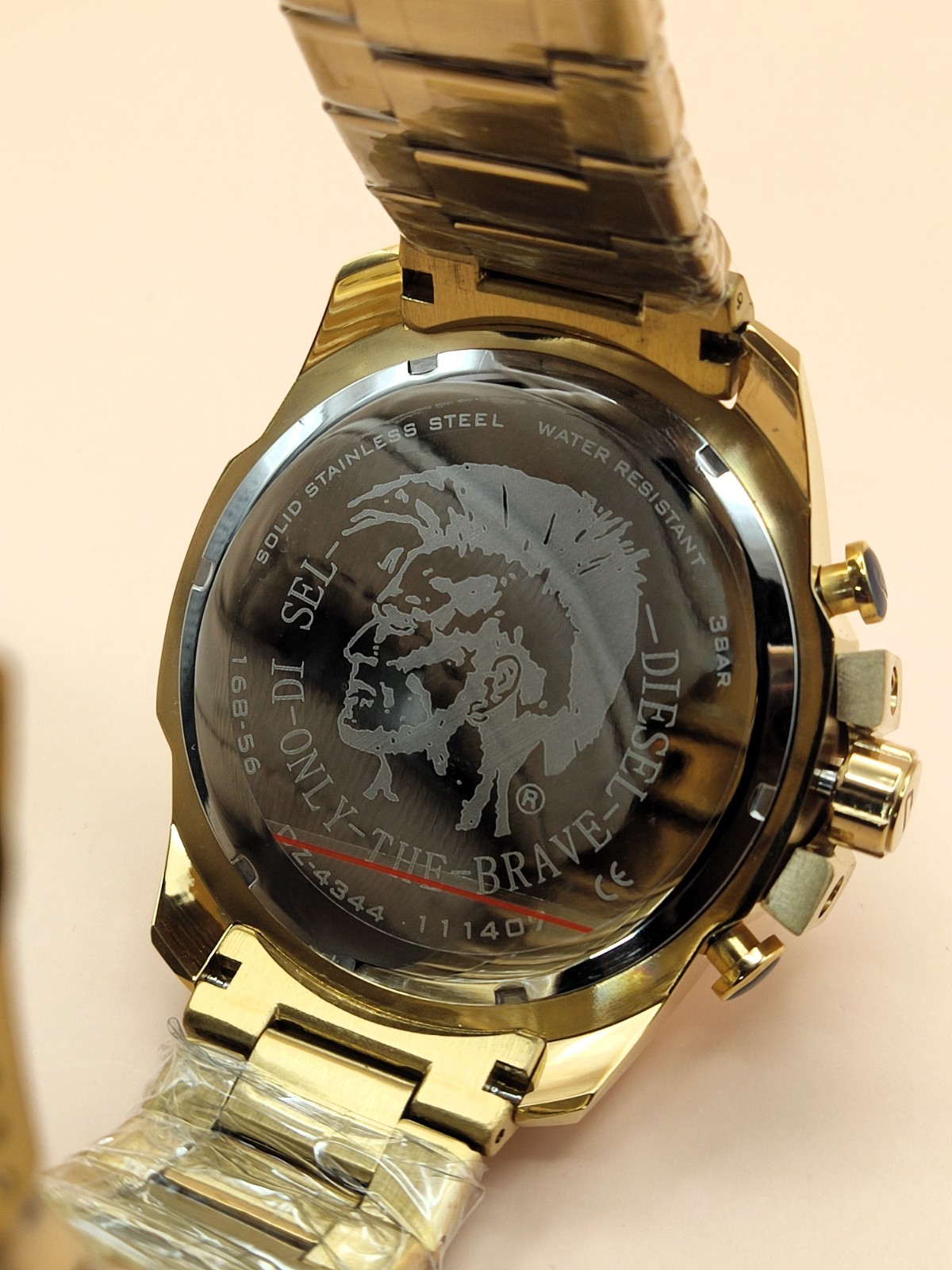 Luxury Diesel Only The Brave 10 Bar Black Dial Refurbished Men’s Wrist Watch