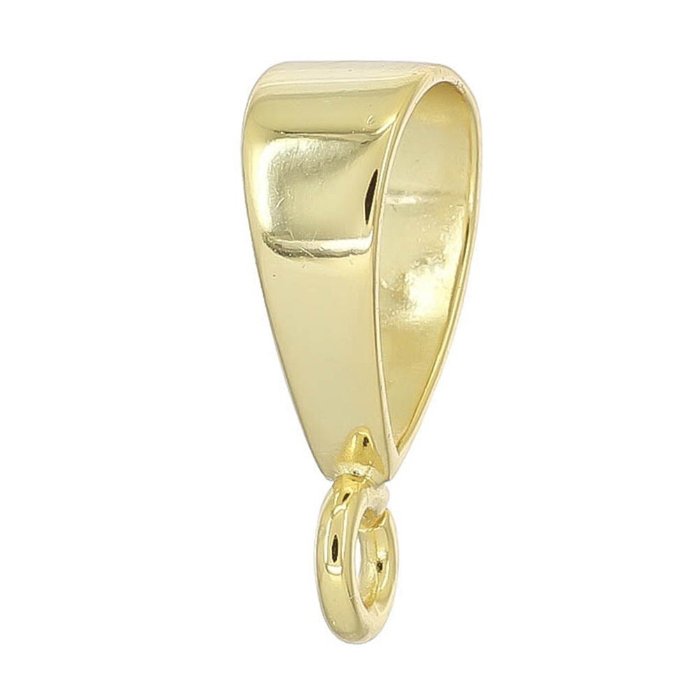 Large 18kt Gold Plated Sterling Silver Slider Pendant Bail Connector #99169