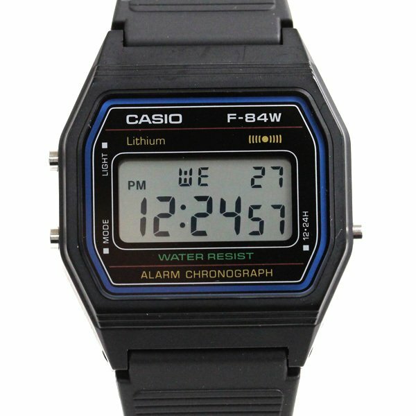 CASIO Watch Standard F-84W-1QJH Black Simple Designed Watch From JAPAN Digital