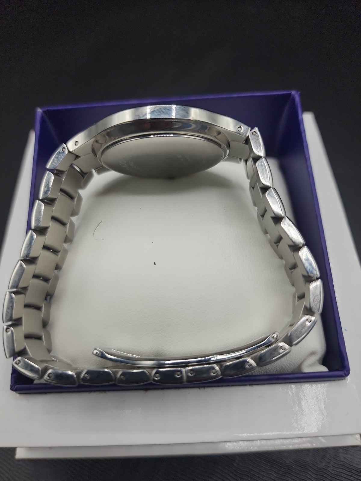 Movado Museum Stainless Steel Men’s Wristwatch – New Battery No Box