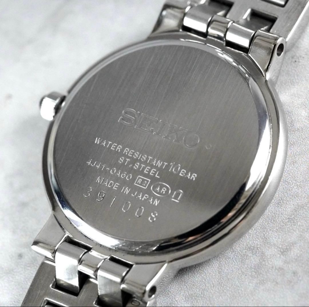 New Seiko EXCELINE Round Silver Ladies’ Wristwatch Quartz Working Item