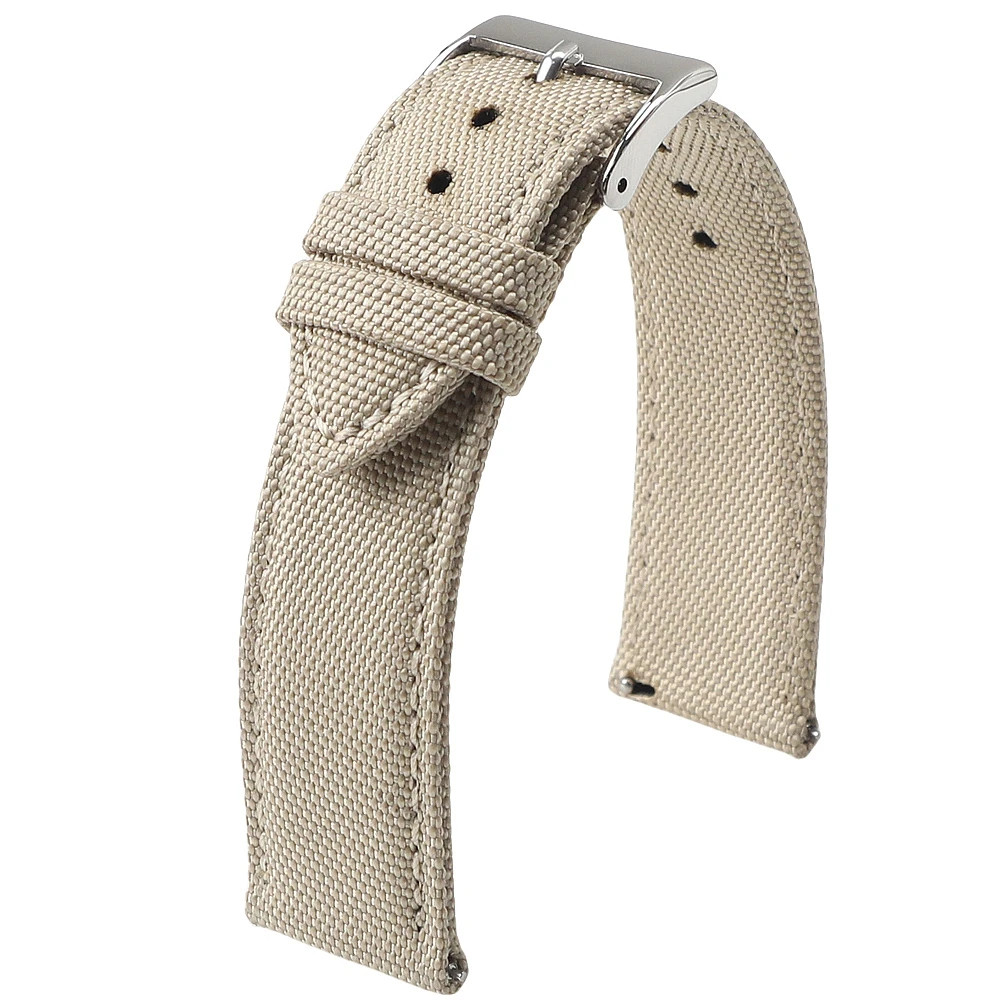 18Mm 19Mm 20Mm 21Mm 22Mm 24Mm Waterproof Sailcloth Watch Strap Two-Sided Nylon W