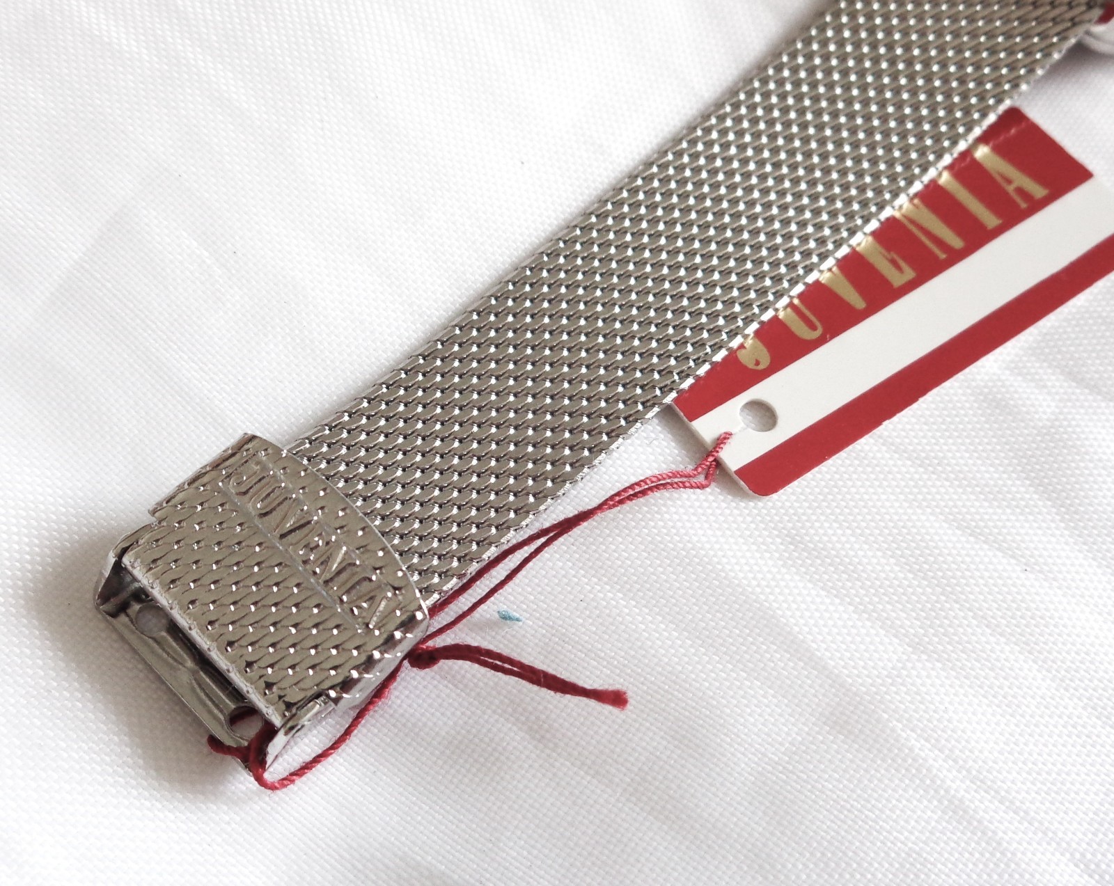 Vintage Juvenia Winding Stainless Steel Ladies Watch Ref 9107X-BA Swiss 17J NOS
