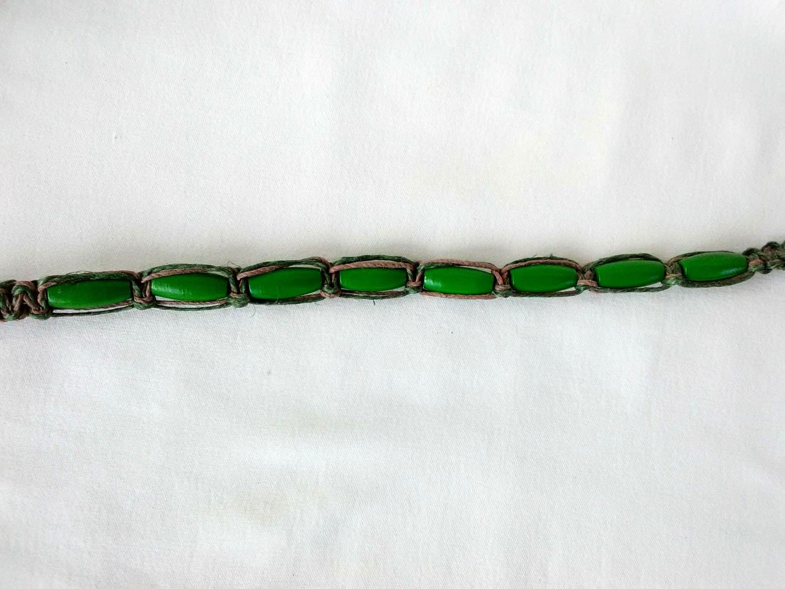 HEMP SURFER BOHO BEADED NECKLACE 24″ Unisex Beaded Macrame USA Seller New