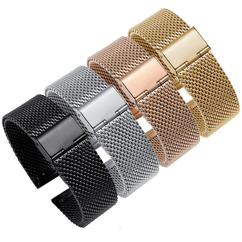 Premium 0.8 Line Stainless Steel Watch Strap Band Milanese Mesh16/18/20/22/24mm