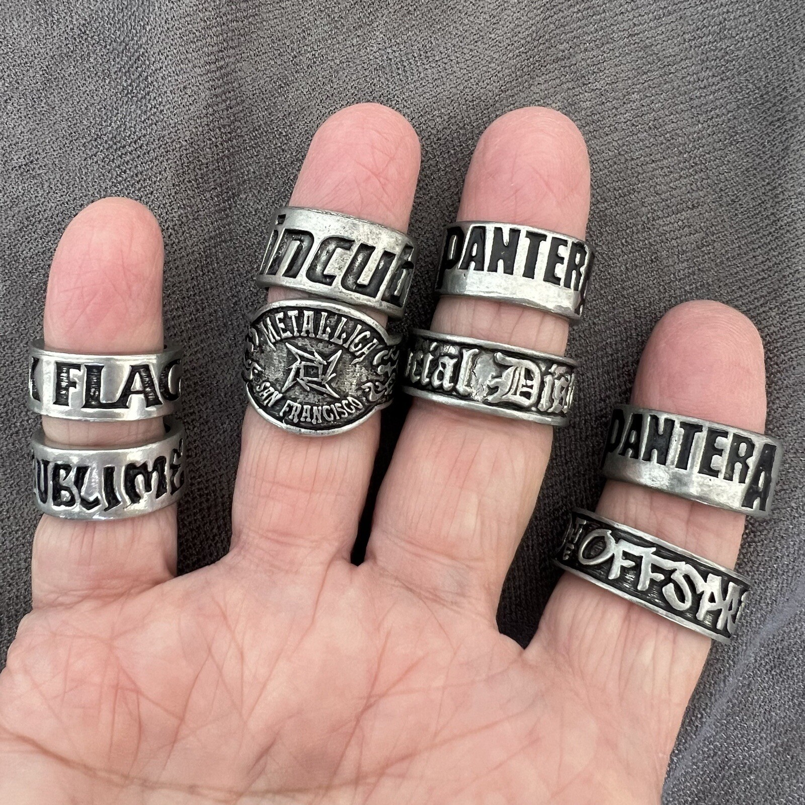 Pick Ring Incubus Offspring Sublime Pantera ACDC Social Distortion Metall