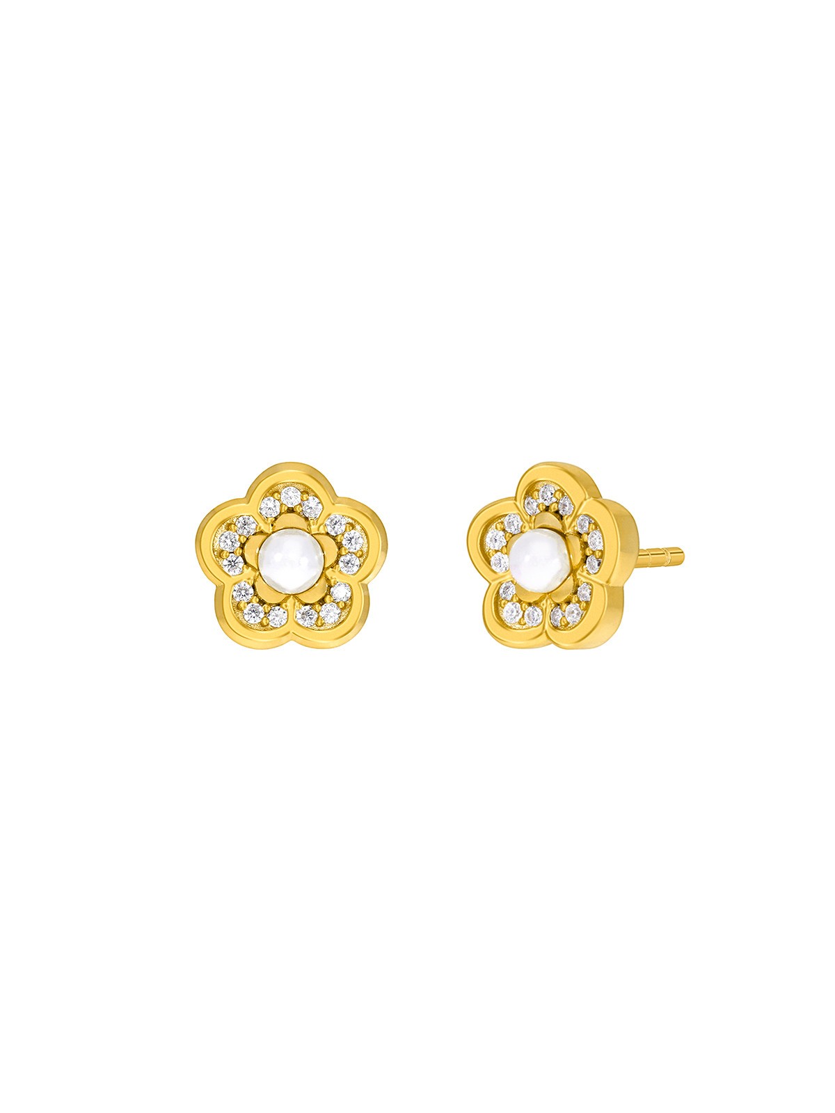 Marea Jewels Girls Earrings Silver Gold D03301/CH