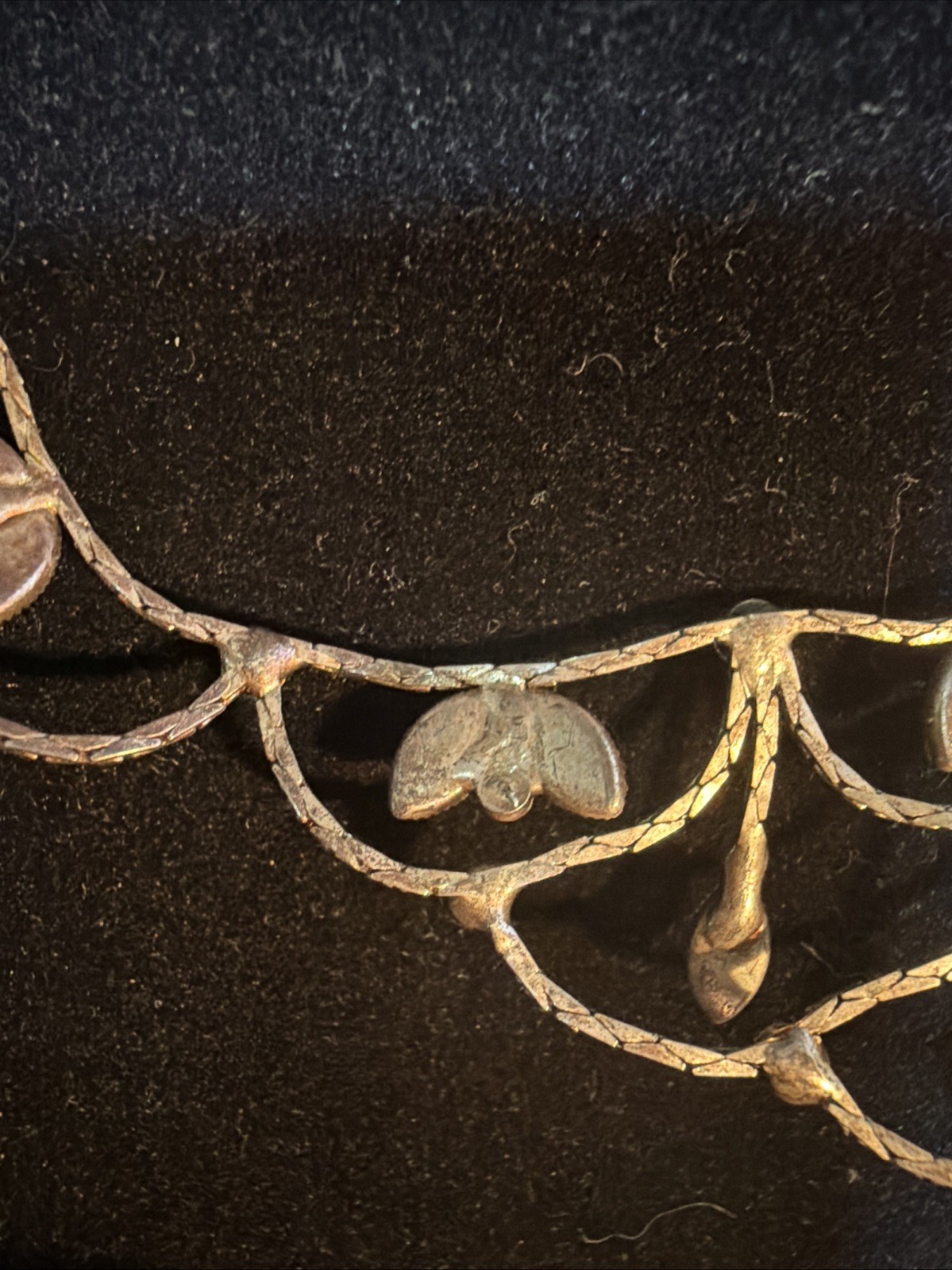 ANTIQUE EDWARDIAN MOONSTONE NECKLACE 18kgp CHAIN Hook CLASP 16” RARE Estate Find