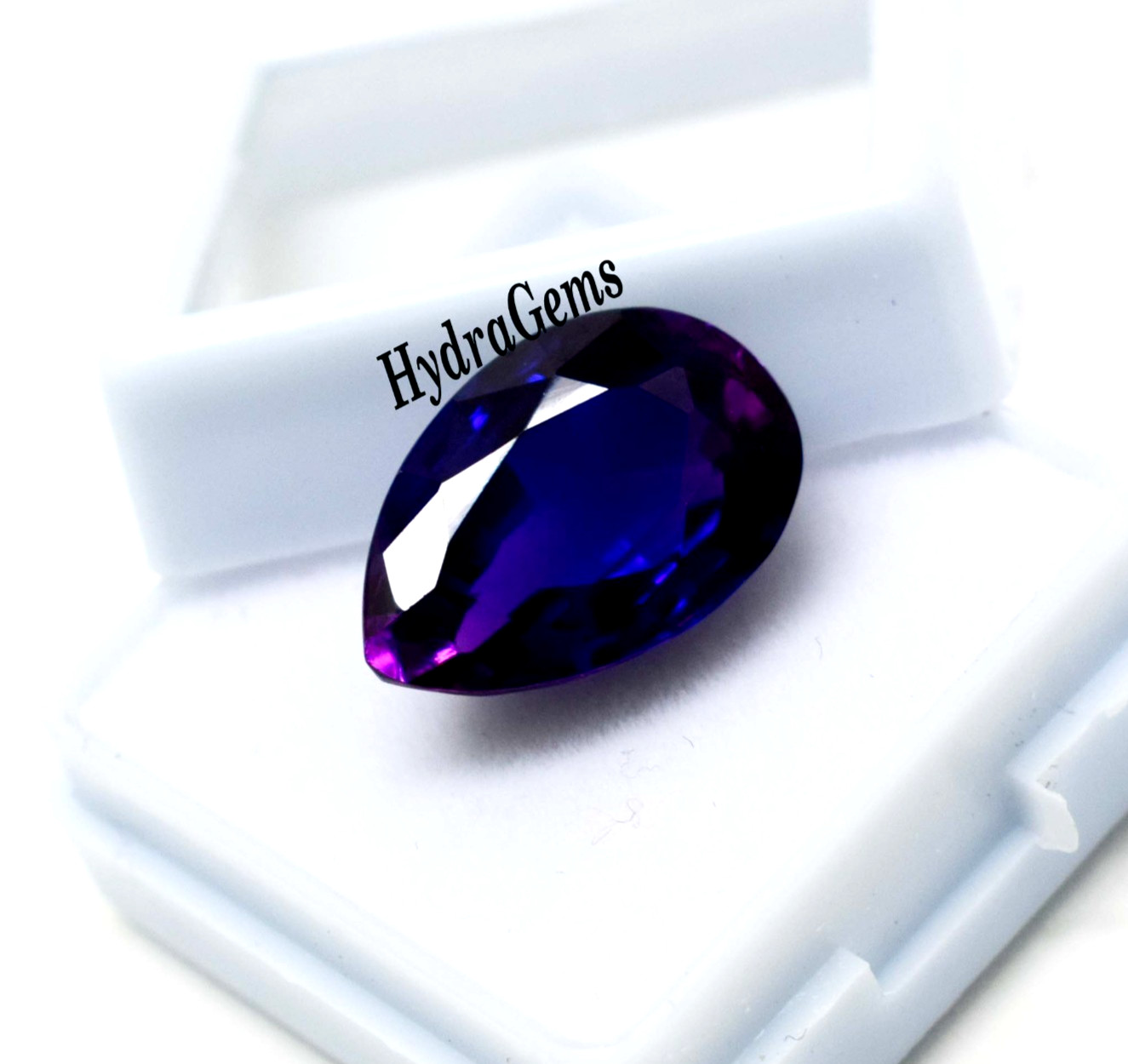 Madagascar Bi Color Sapphire Blue Violet 9.50 Ct Pear Cut Natural Loose Gemstone