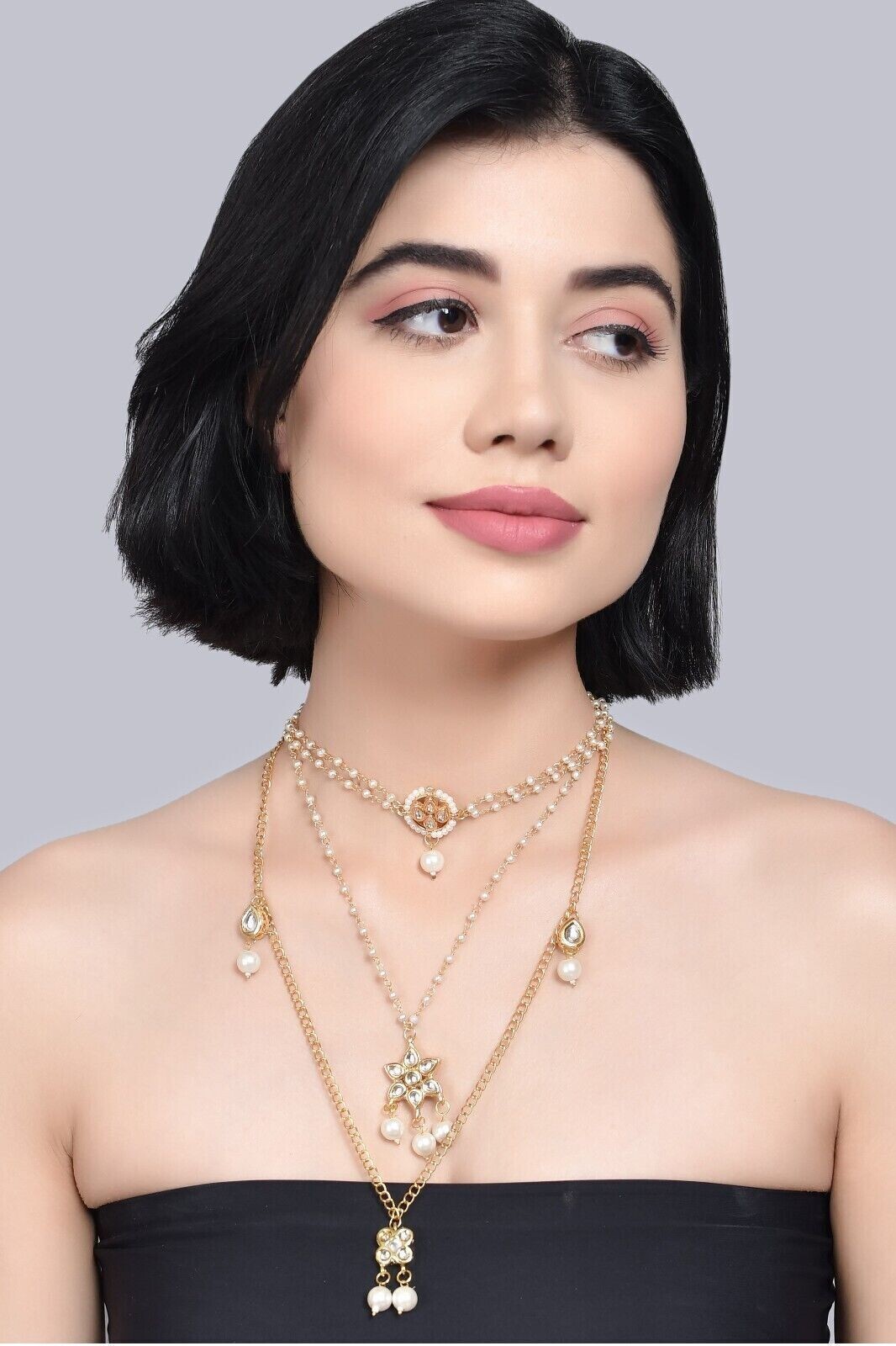 Unique Style Charm Necklace Set Handmade Partywear Engagement Gift Pendant Item