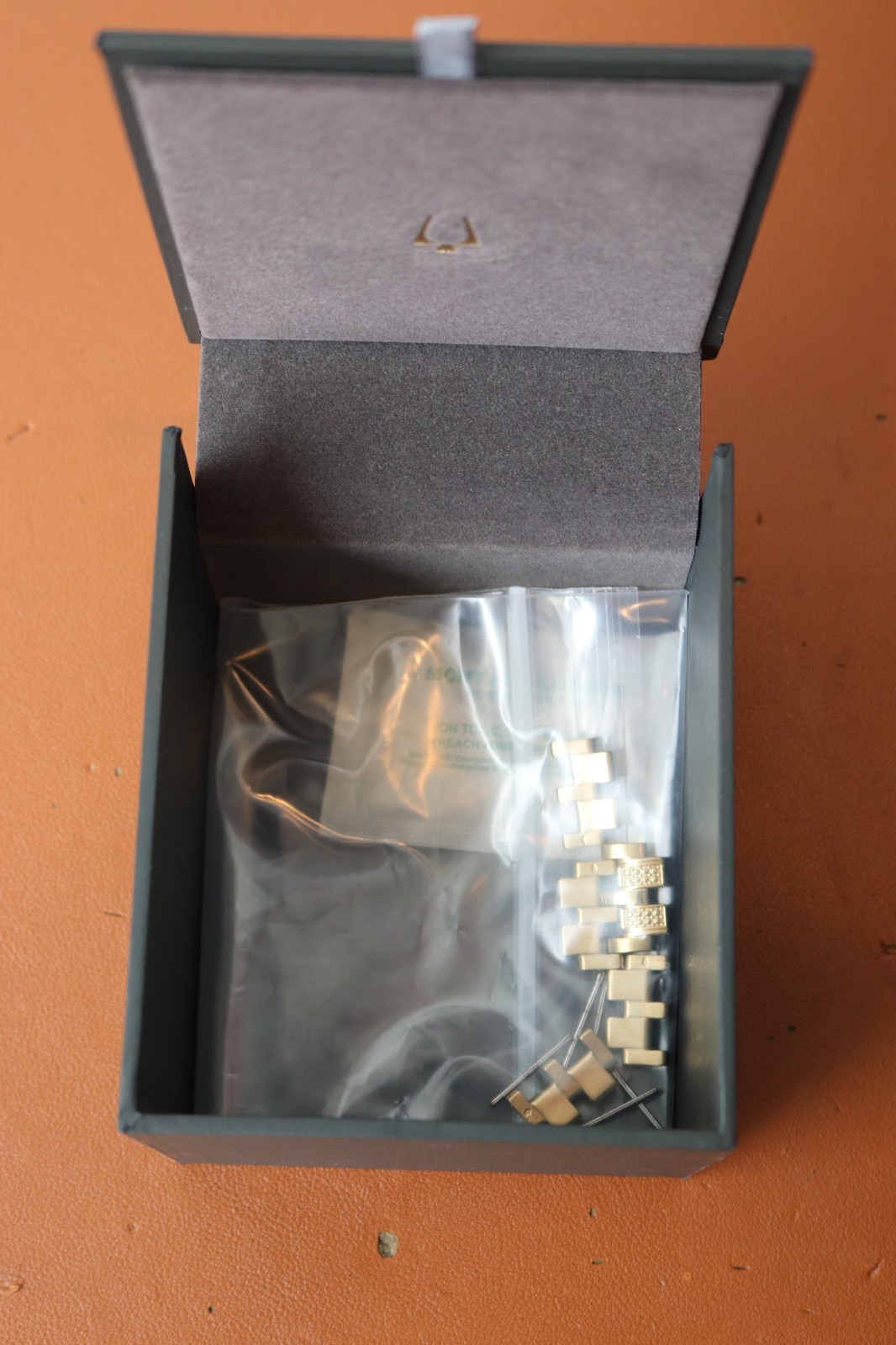 Bulova Octava Automatic Gold Tone Stainless St. Crystal Accent Men Watch 98A292
