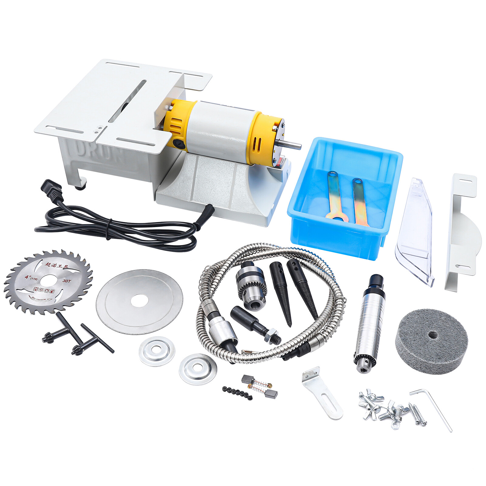 Gem Jewelry Rock Polishing Buffer Bench Lathe Table Saw Cutting Machine Polisher