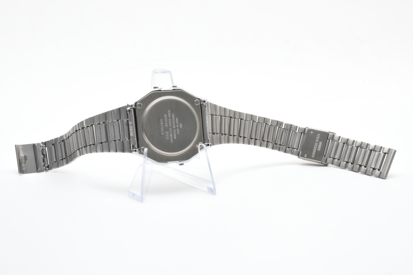 [Near Mint] CASIO 593 A158W Digital Alarm Chronograph Watch Quartz Made CHINA