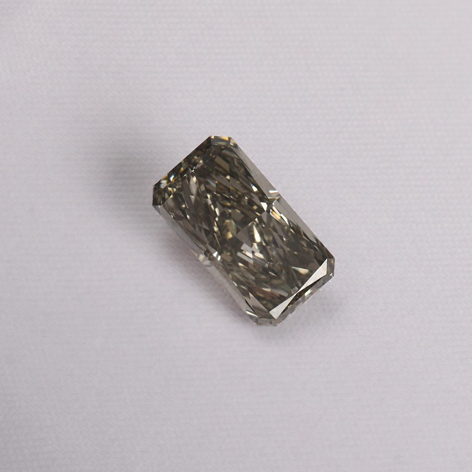 CERTIFIED 4.15 Ct Natural Gray Diamond radiant cut LOOSE VVS1/ 10.7 mm