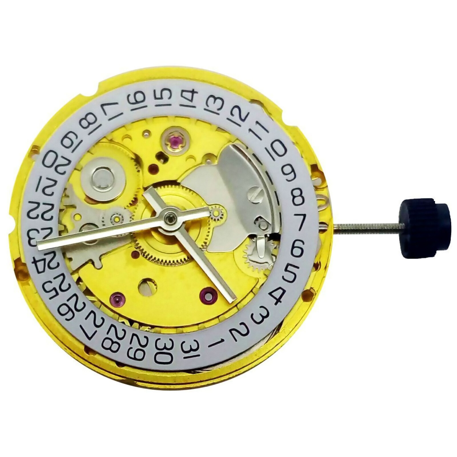 White/Gold Retro Clone 25 Jewels Automatic Watch Movement For ETA 2824 2824-2 B