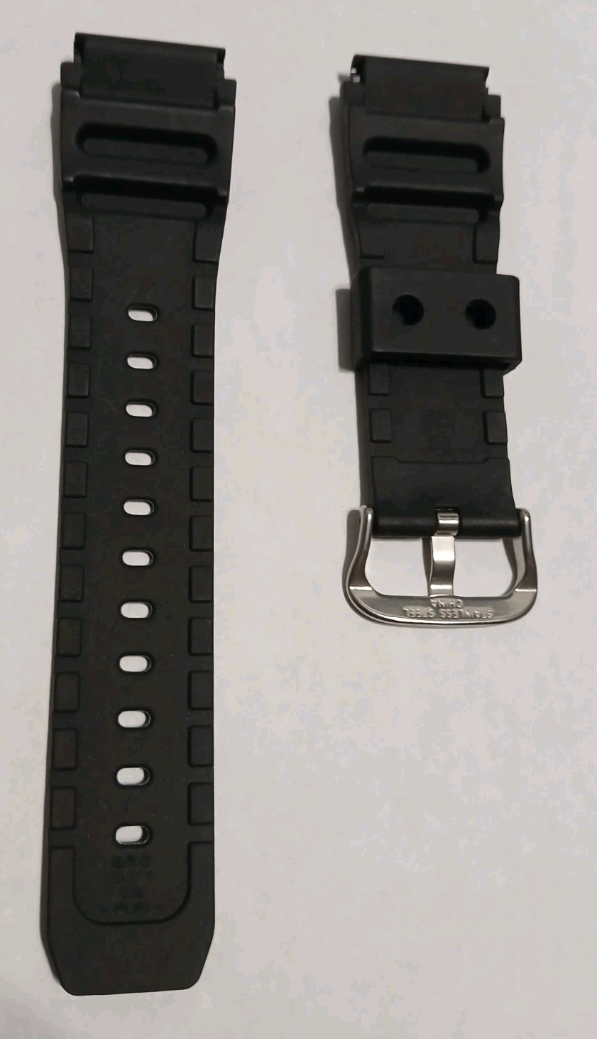 Genuine Casio Watch Band Diver MDV-106-1AV MDV-106-7AV Black Rubber Strap