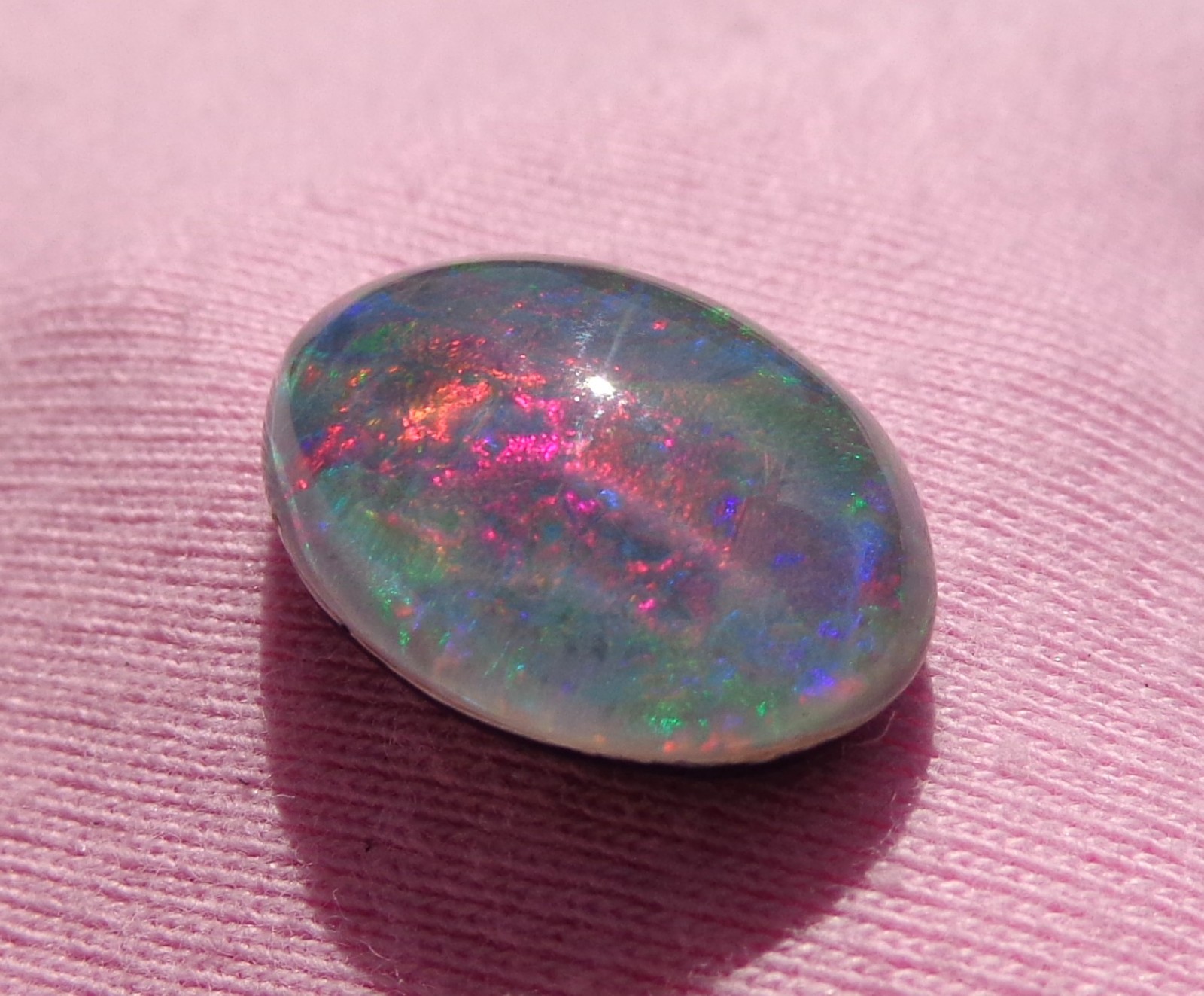 Spencer Idaho Opal Triplet 15X20 mm with Electrifying Blaze of Fire & Pattern