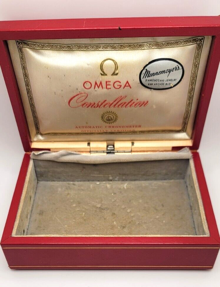Vintage Omega Constellation Watch Box. 6 1/2″ X 4 3/7″ X 2 1/2″