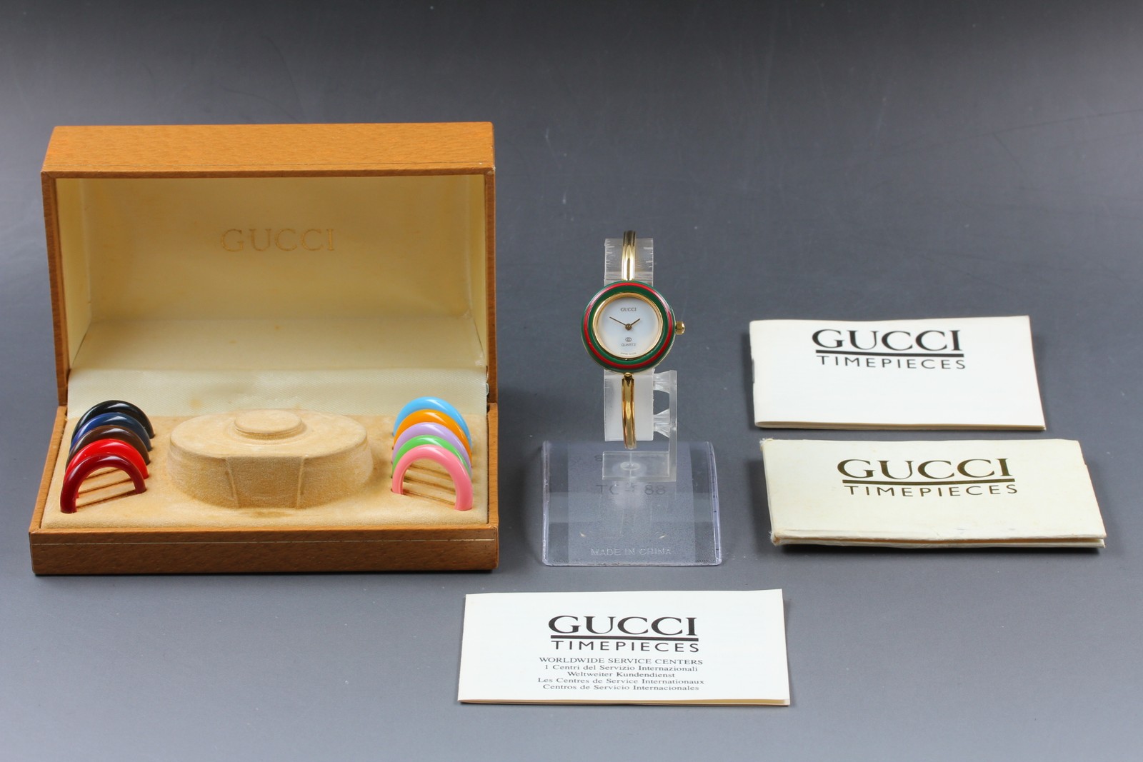 [Excellent] GUCCI 1100-L Change Bezel 11/12 Women’s QZ Watch White 11 Colors