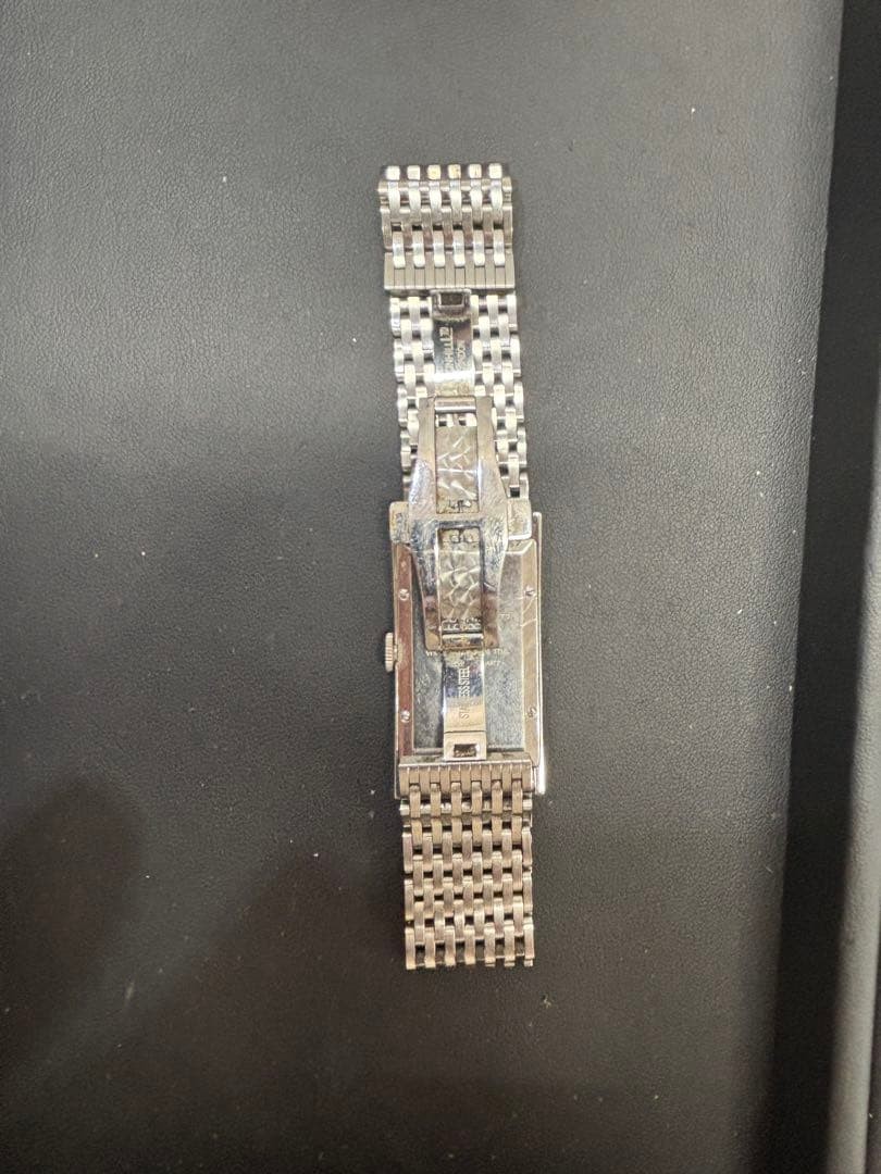 A. Dunhill Ltd London Rectangular Quartz Watch with Link Bracelet From Japan