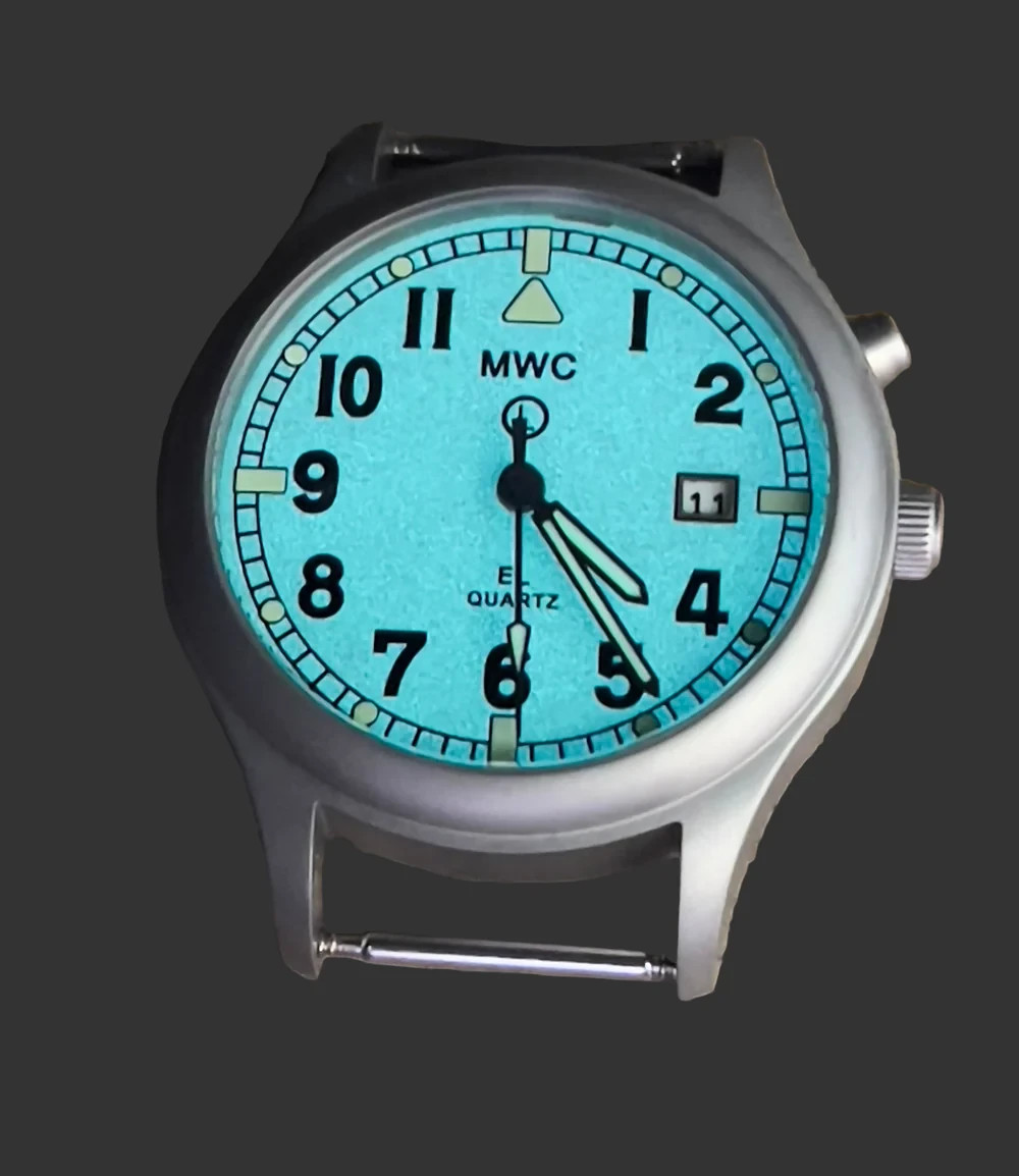 MWC G10EL Stainless Steel General Service Watch Electroluminescent (EL) Backlit