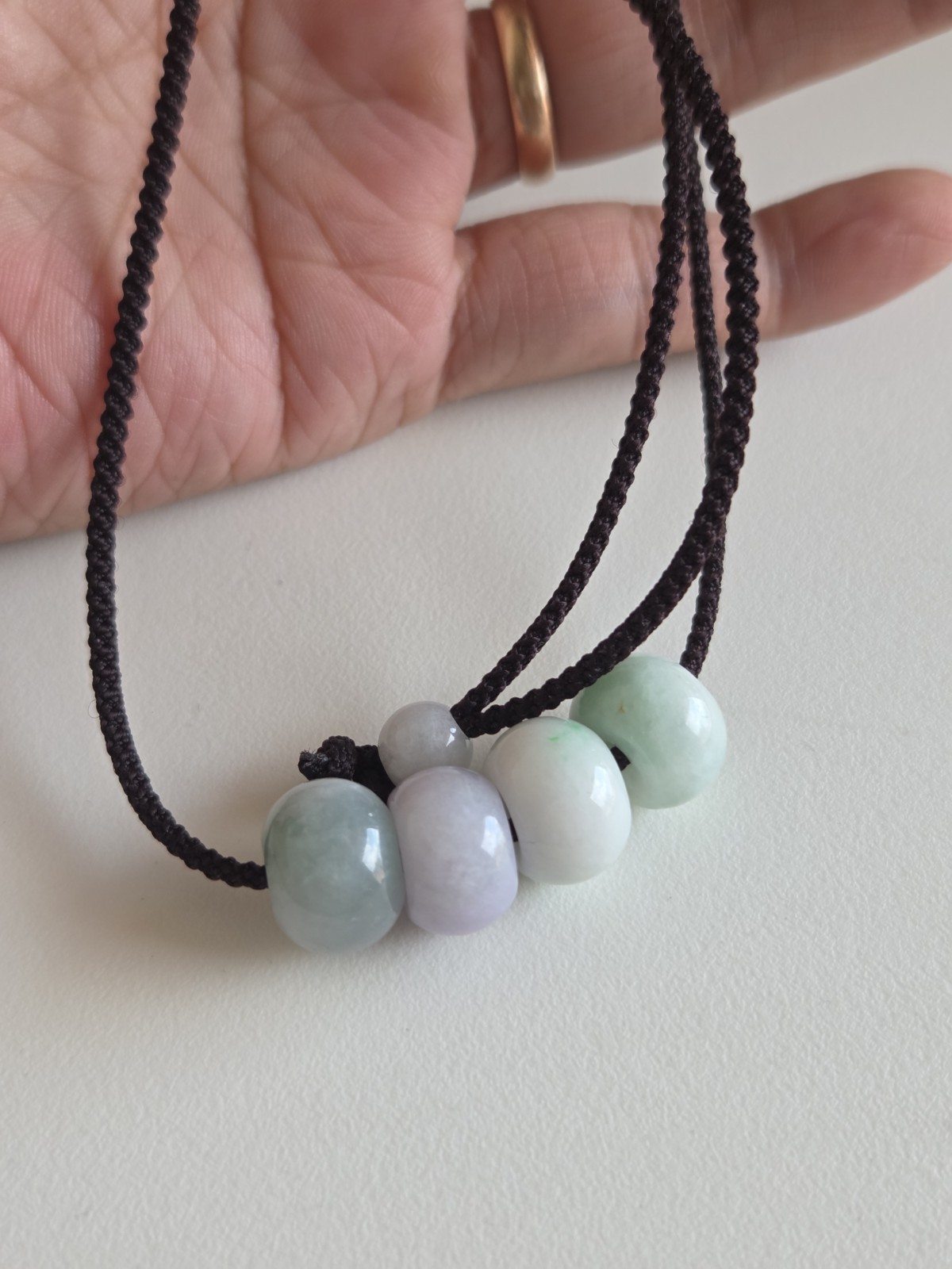 Natural Burmese Jade Barrel Charm Pendant Necklace