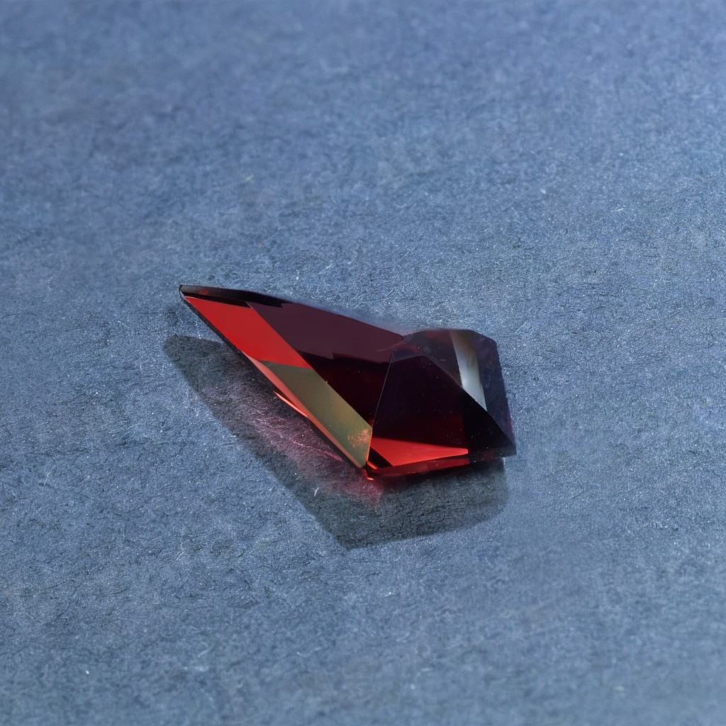 Unique Kite Cut 12 Ct Garnet Loose Stone Natural GIE Certified Jewelry Gemstone