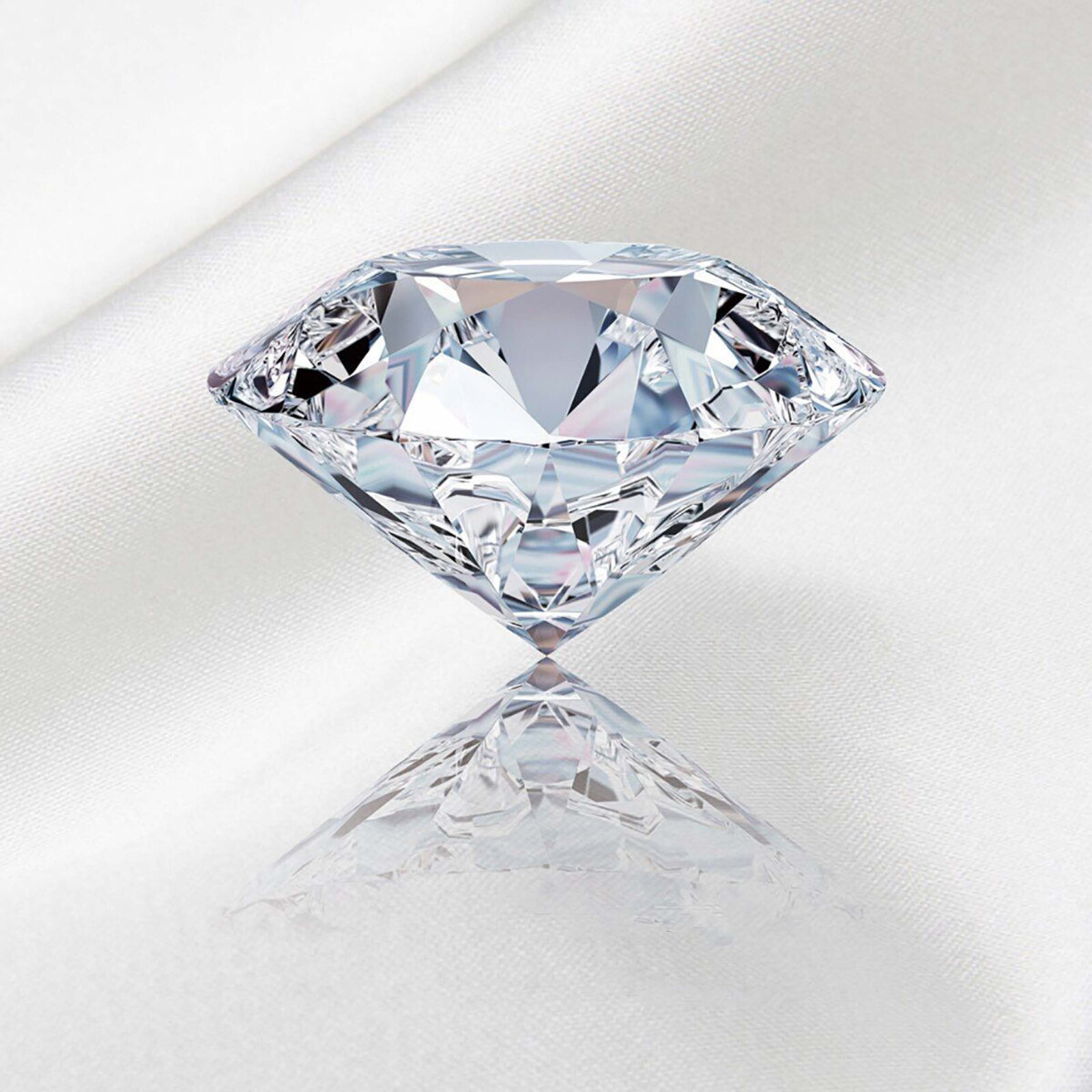 Round Cut 3.00 Ct D-Color Diamond Lab-Grown EGL Certified CVD Loose Gemstone EKM