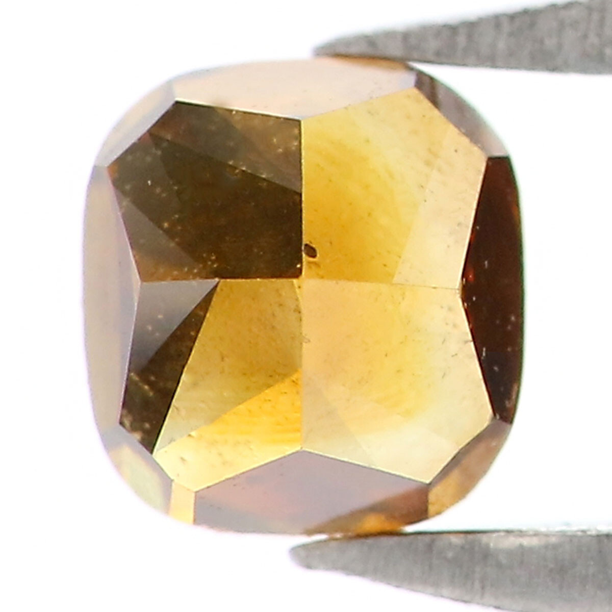0.34 Ct Natural Loose Cushion Diamond 3.65 MM Coffee Brown Color Diamond KQ807