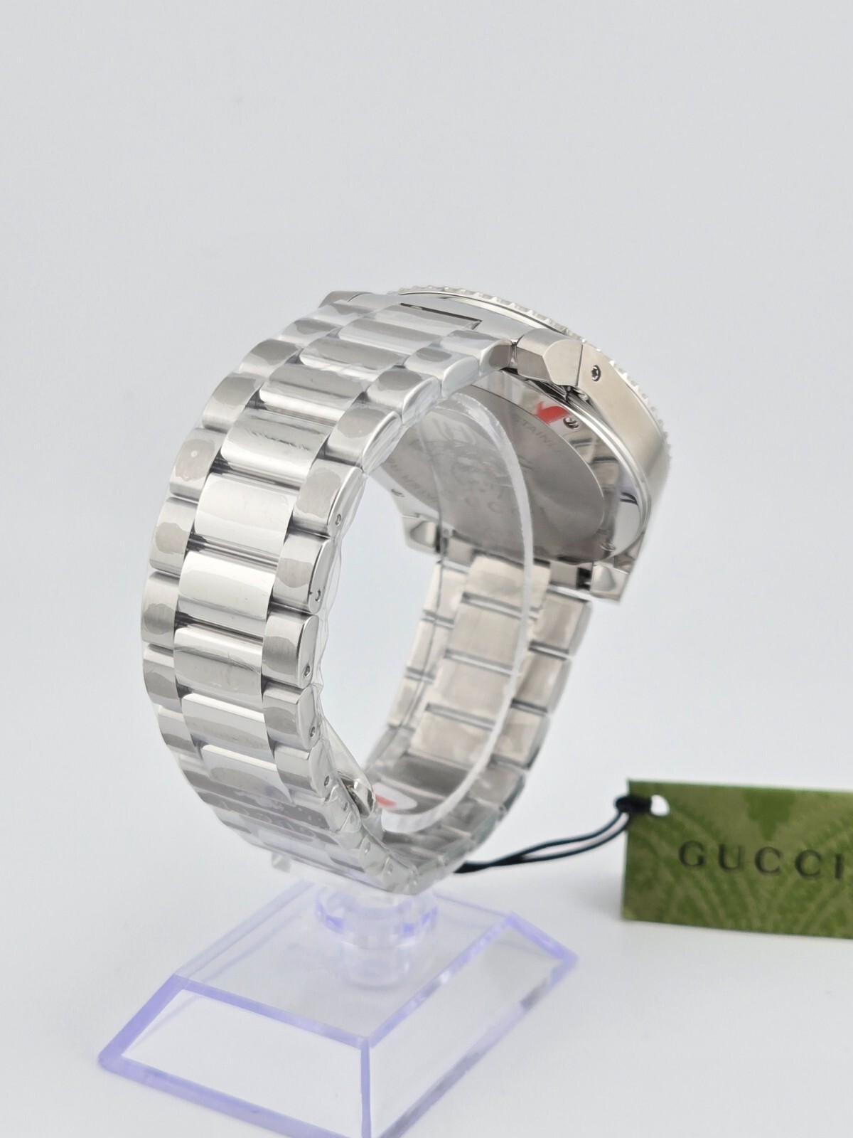 $1700 MSRP | Gucci Dive Men’s Green Dial Stainless Steel Watch – YA136222