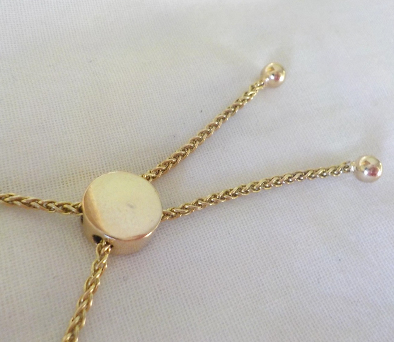 Adjustable 14k Yellow Gold Chunky Diamond Bolo Bracelet – 12.64 gms, 1.06 ctw