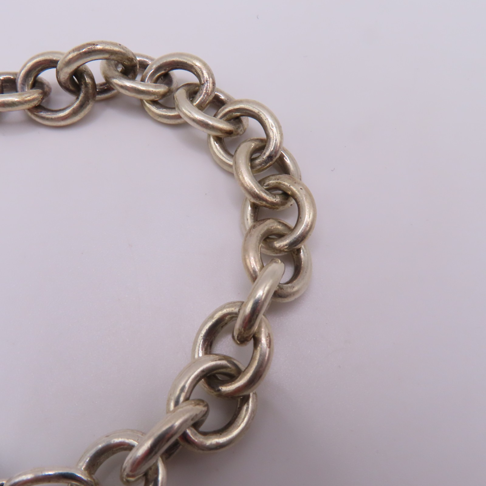 Tiffany & Co. Sterling Silver 925 Return to Tiffany Heart Tag Bracelet 7″ 35.4g