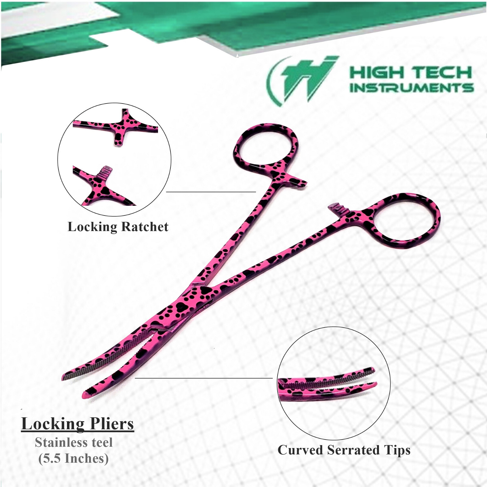 Watch Repair & Jewelry Fix Sorting Jewelry Tool Locking Pliers Curved Tip 5.5″