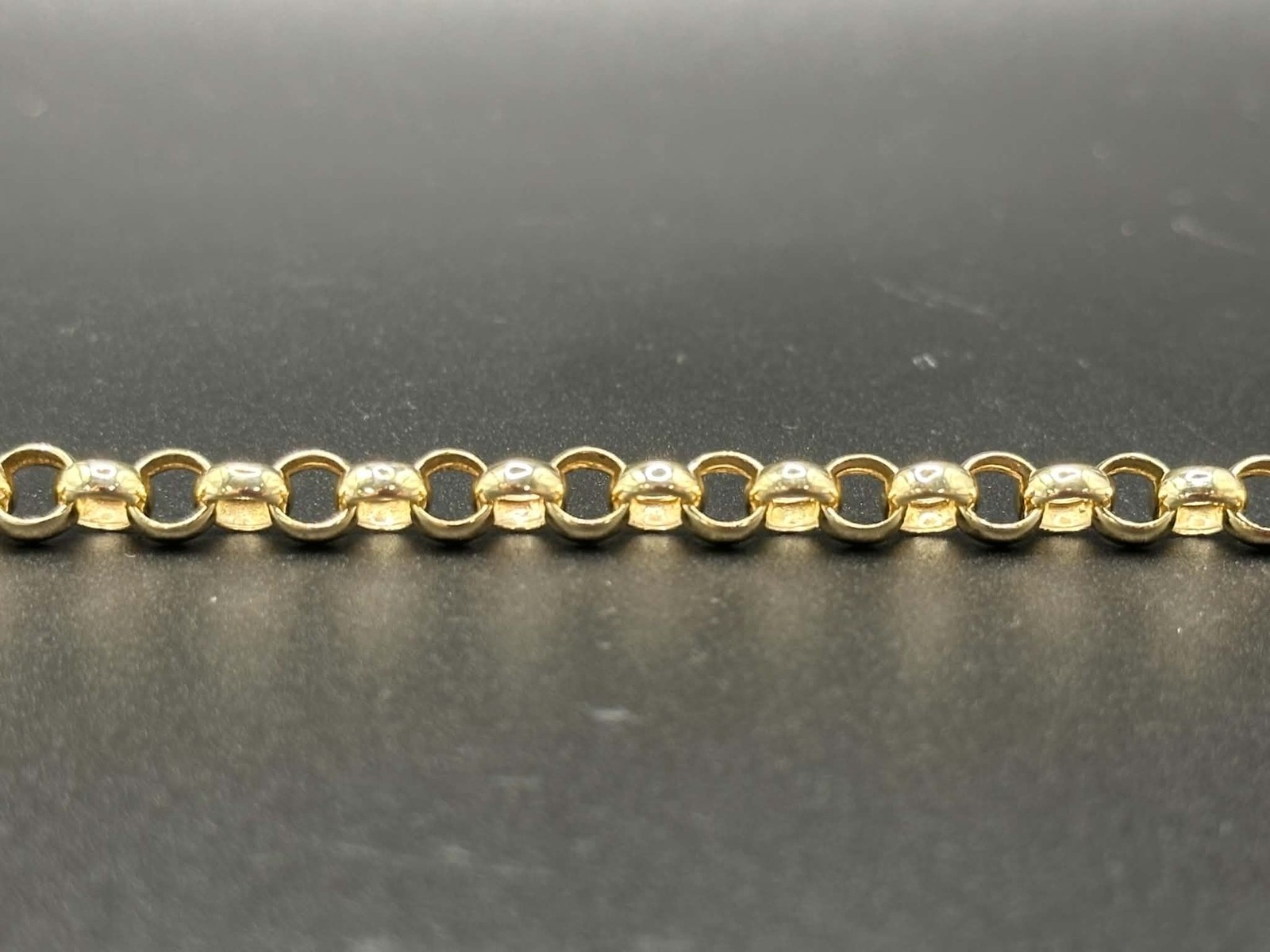 Ladies 9ct Yellow Gold Belcher Link Bracelet