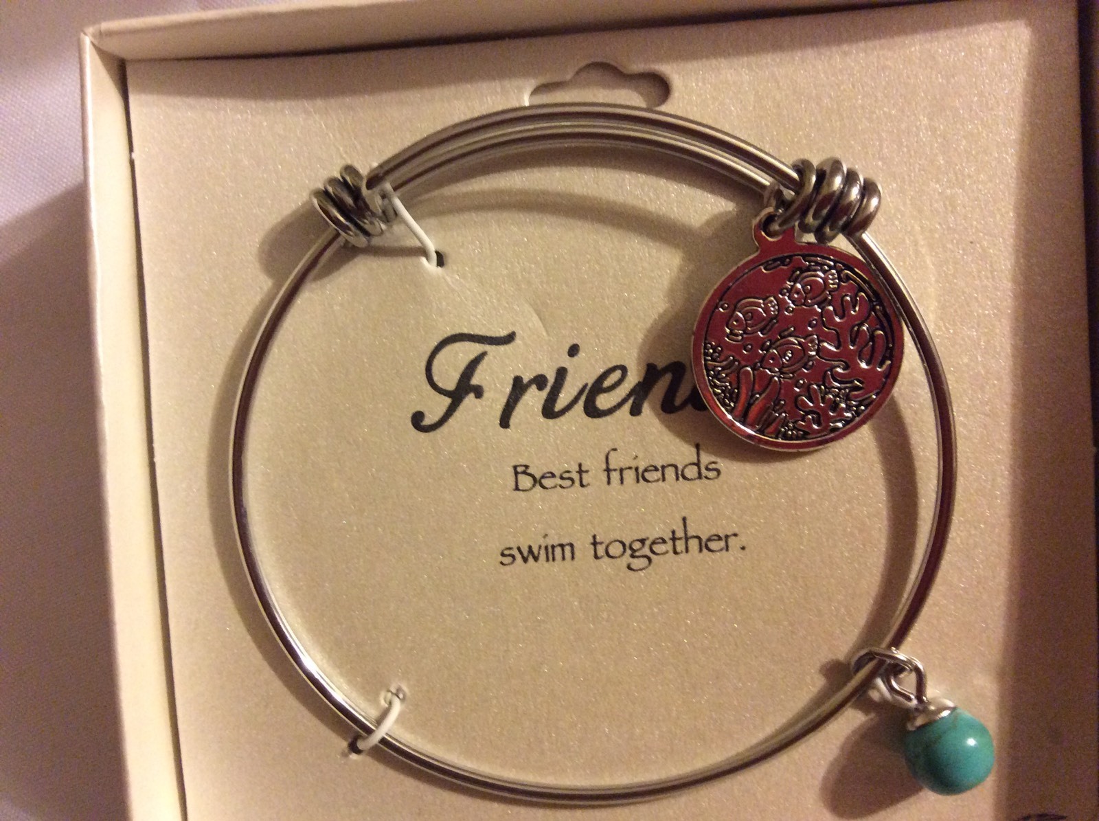 2 Nwt Stianless Steel Expandable Bracelet W/ Best Friend & Angel Message Rp $100