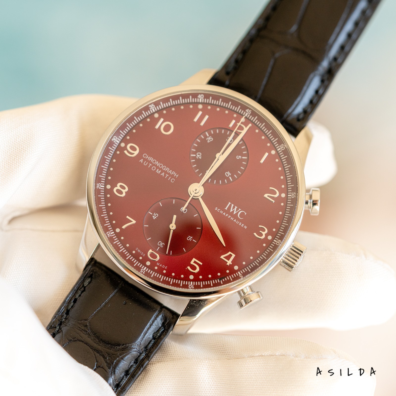 2020 IWC Schaffhausen Portugieser Chronograph — Ref. IW371616 | 41mm | Burgundy