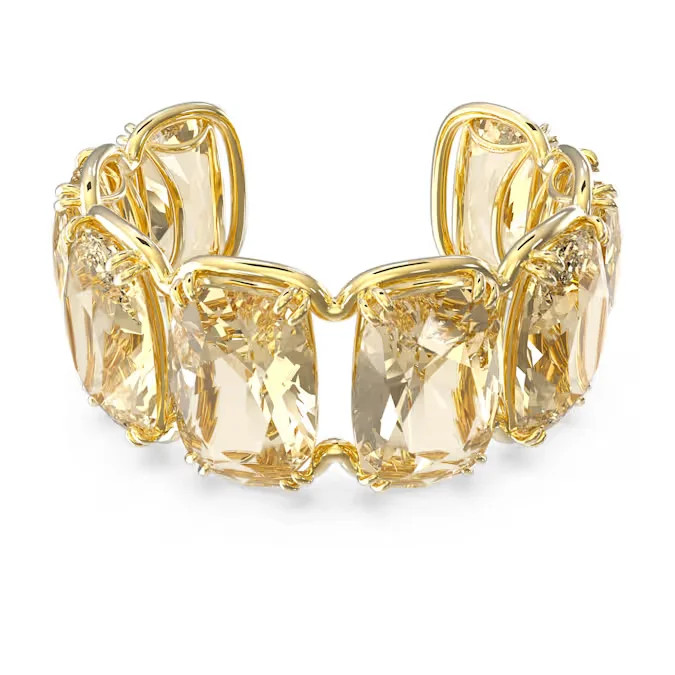 Candy Crystal Necklace Bracelet Earring Ring Set Gold Color Women Jewelry