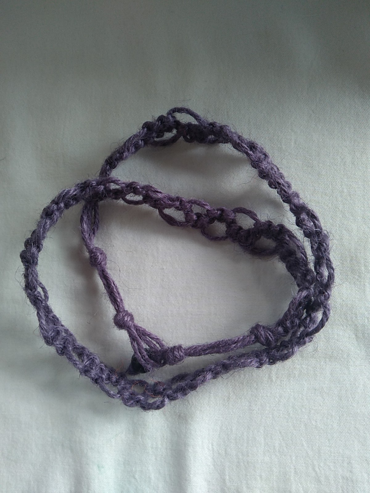 HEMP SURFER BOHO HIPPIE NECKLACE 24″ Unisex Braided Macrame US Gift Seller New