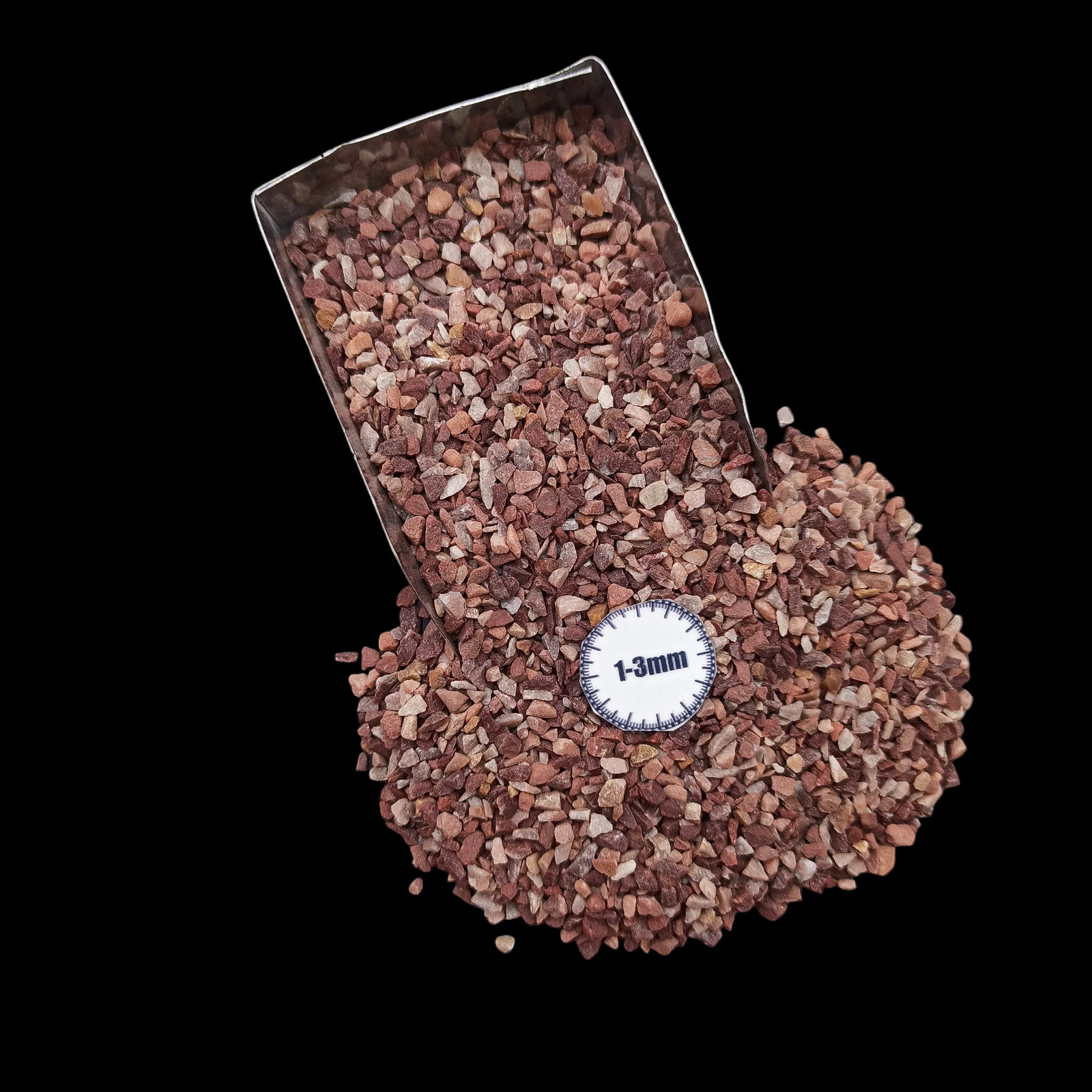 Chocolate Jasper Crushed Gemstone 1-3mm for Mosaic Resin Projects