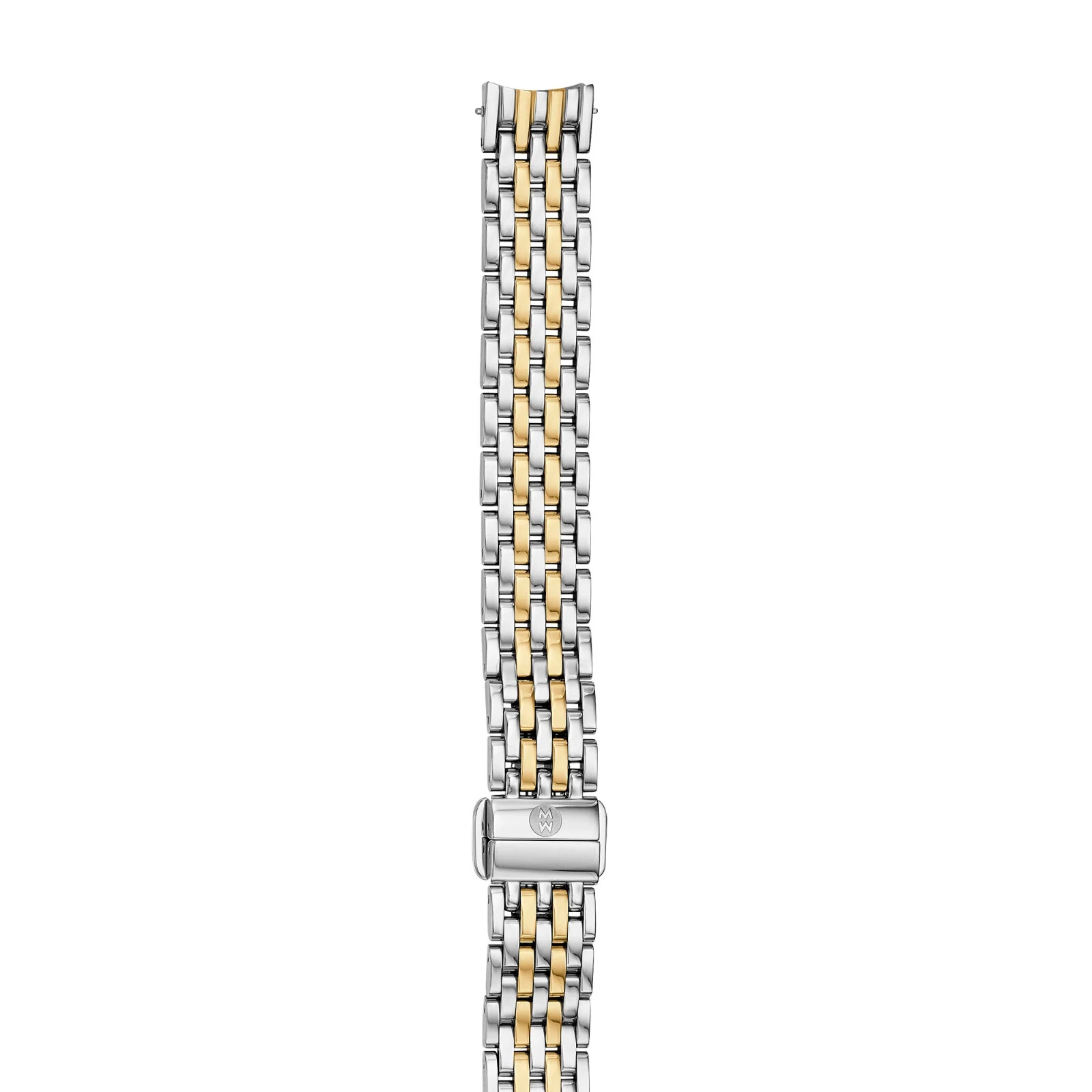 New Michele Serein 12 mm Petite Diamond Watch Two Tone Bracelet MW21E01A1025