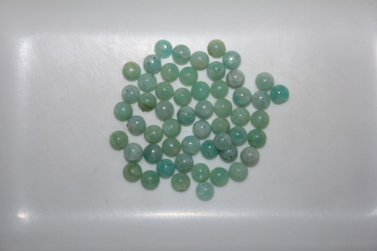 Amazonite 3mm, 4mm, 5mm, 6mm, 7mm, 8mm, 10mm Round Cabochon Loose Gemstone(s)