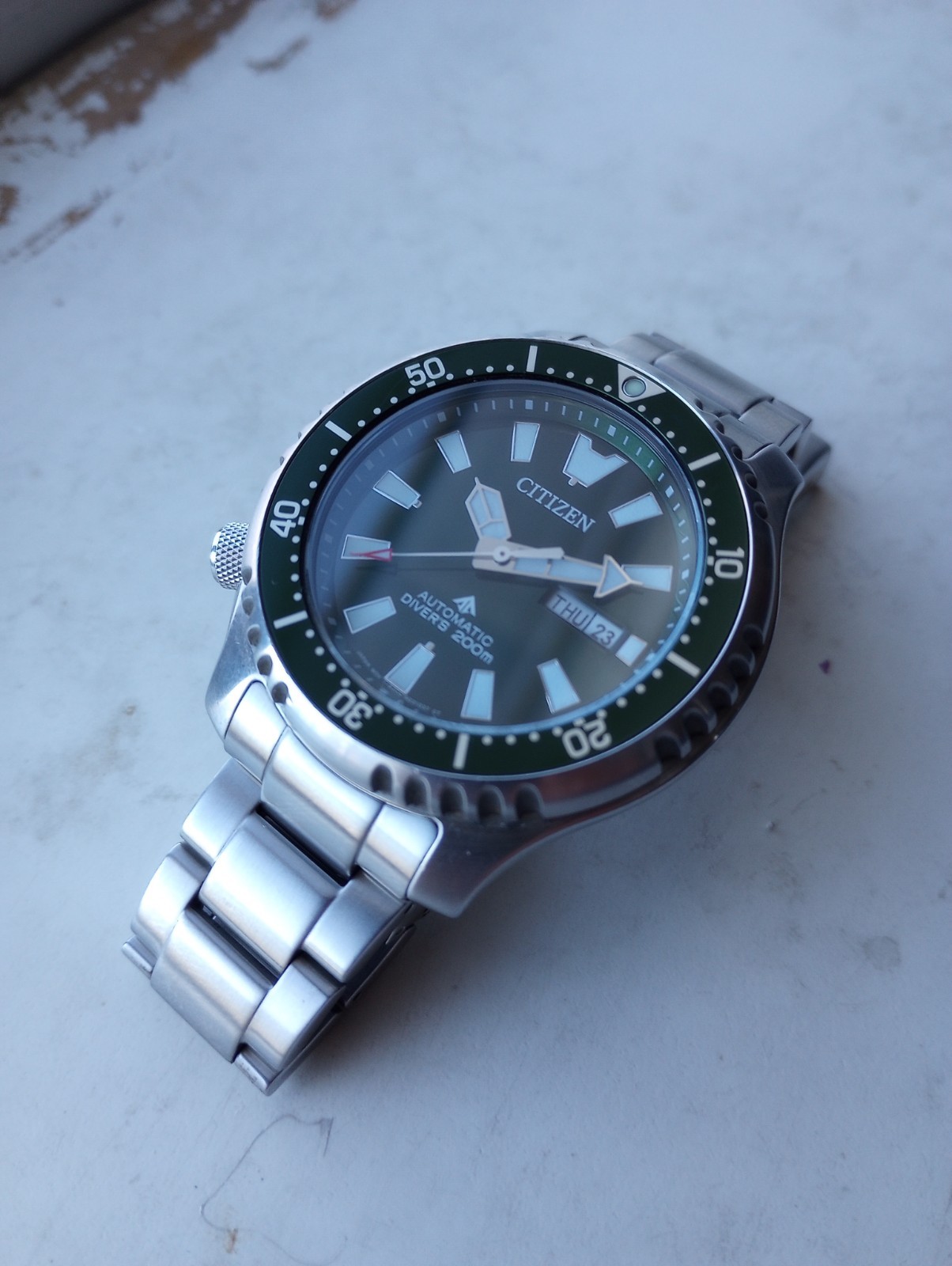 Citizen 0151-59x Professional 200m Dive Watch Automatic Green Dial