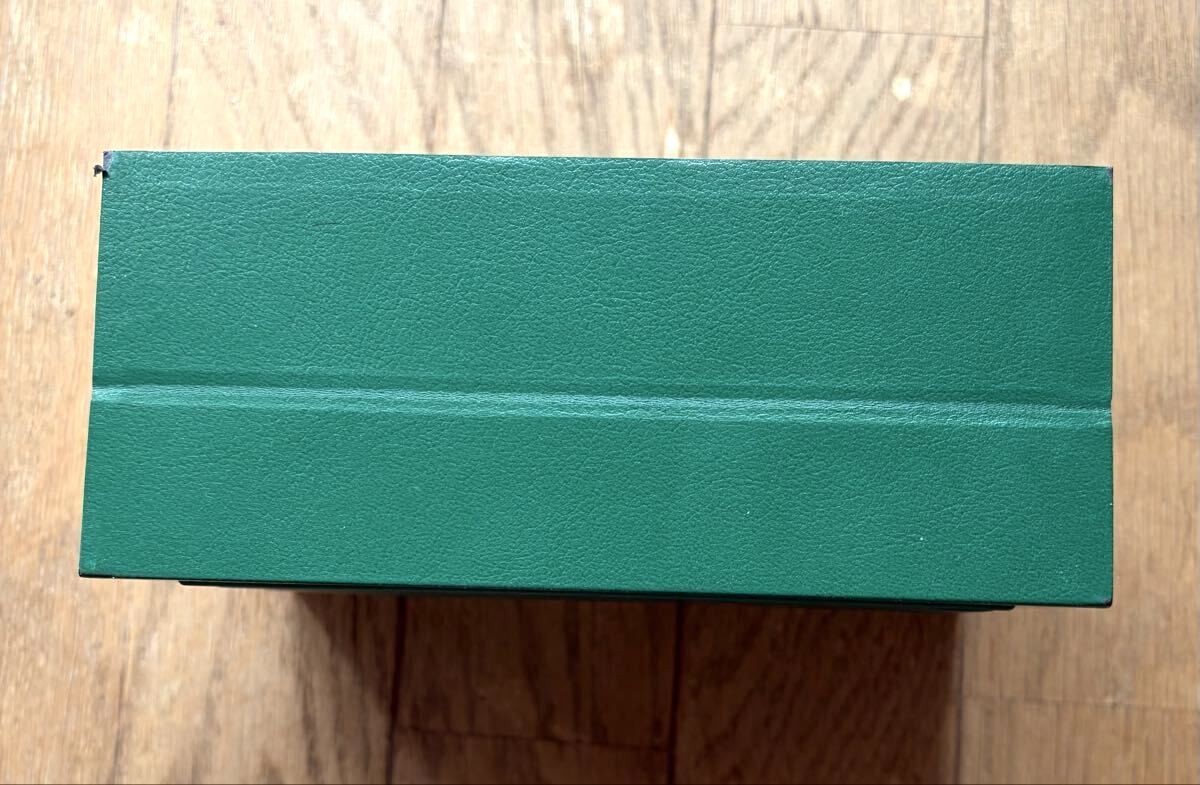 VINTAGE GENUINE ROLEX watch box case 39139.01 green wave wood 260628002yA