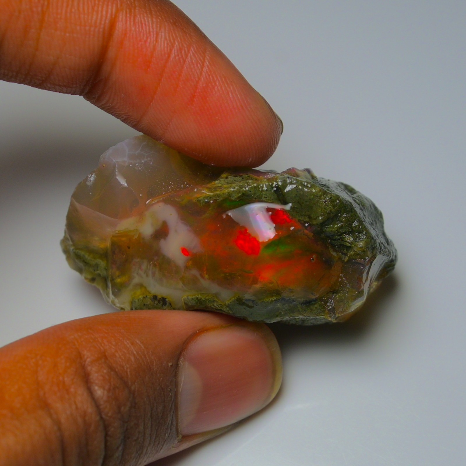 Stunning Ethiopian Opal Rough 100.00 Cts, Large Oil Opal Specimen Natural Opal