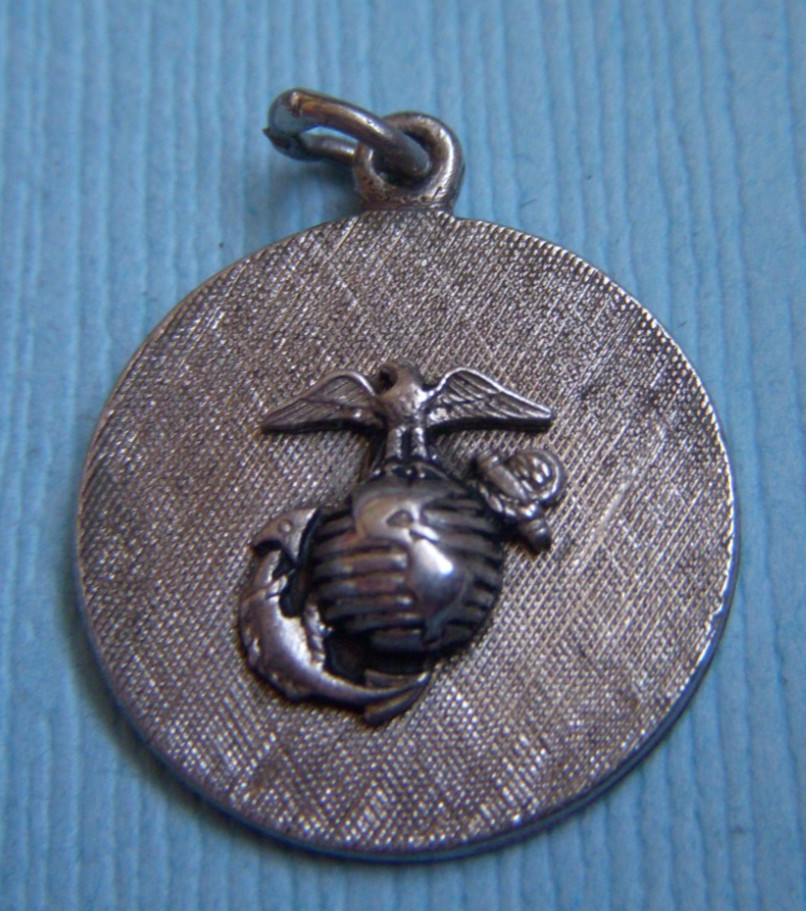 Vintage Kinney United States Marine Corps military sterling charm
