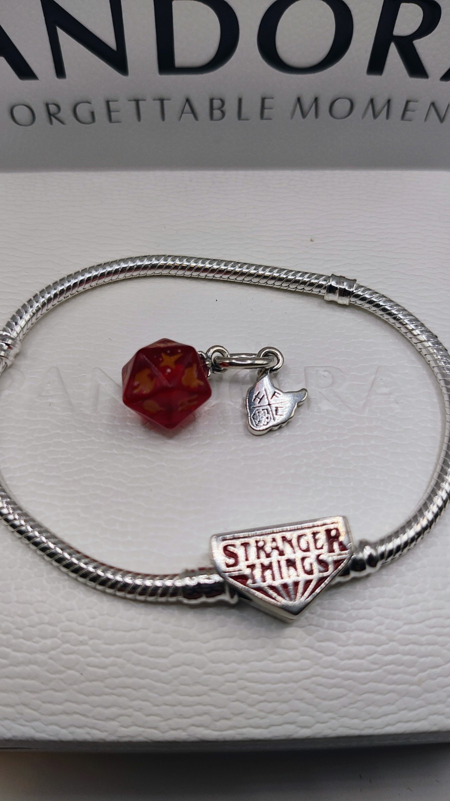 Pandora Stranger Things S925 Snake Chain Bracelet with CHARMS/Box/Bag Included